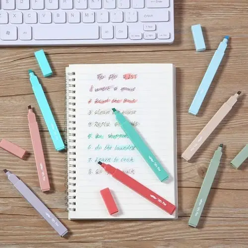 Mr. Pen- Aesthetic Highlighters, 8 Pack, Chisel Tip, New Vintage, Cute Highlighters Assorted Colors, Back to School Supplies - 6