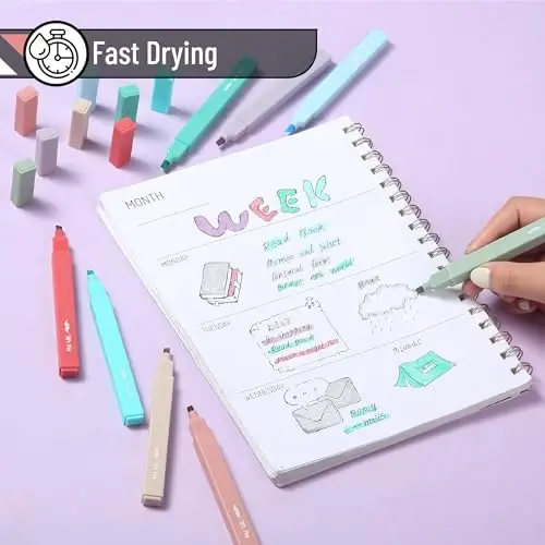 Mr. Pen- Aesthetic Highlighters, 8 Pack, Chisel Tip, New Vintage, Cute Highlighters Assorted Colors, Back to School Supplies - 3