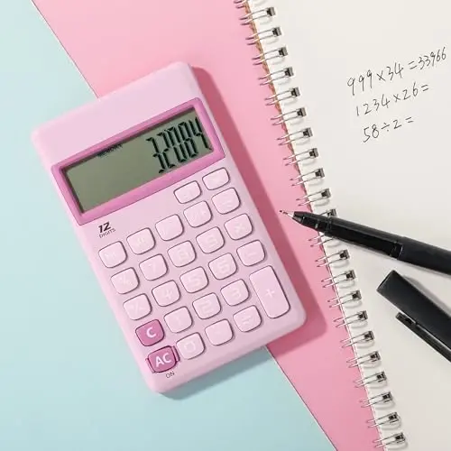 Mr. Pen- Standard Function Calculator, 12Digits, Purple, Small, Pocket Calculator, Basic Office Calculators - 5