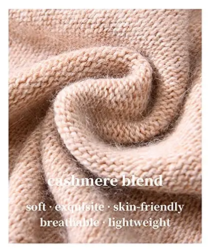 jaxmonoy Slouchy Knit Beanie Hat for Women Winter Soft Warm Ladies Laightweight Slouch Knitted Skull Beanies Cap - 2