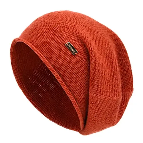 jaxmonoy Slouchy Knit Beanie Hat for Women Winter Soft Warm Ladies Laightweight Slouch Knitted Skull Beanies Cap 