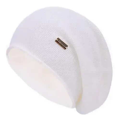 jaxmonoy Slouchy Knit Beanie Hat for Women Winter Soft Warm Ladies Laightweight Slouch Knitted Skull Beanies Cap - 1