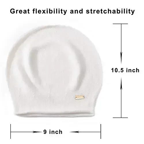 jaxmonoy Slouchy Knit Beanie Hat for Women Winter Soft Warm Ladies Laightweight Slouch Knitted Skull Beanies Cap - 4