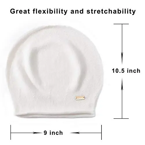 jaxmonoy Slouchy Knit Beanie Hat for Women Winter Soft Warm Ladies Laightweight Slouch Knitted Skull Beanies Cap - 4
