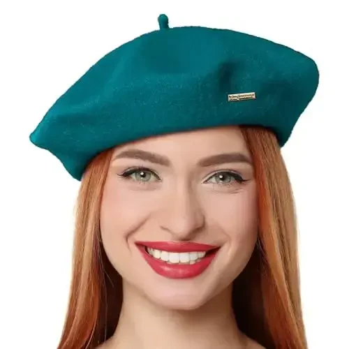 Classic Wool Berets for Women,Stylish French Beret Hats for Women Girls Lady Painters Hat 