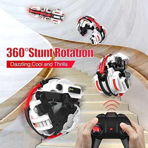 BAZADER RC Car with LED Lights - Remote Control Car Snakes 360° Roll Toy, Birthday for Kids Age 7 8 9 10 11+ Year Old, 2 Batteries 60+min, Indoor/Outdoor Toy for 6-12 yr Teen Boys - BAZADER (1)