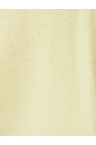 Basic Tişört Kısa Kollu Bisiklet Yaka Pamuklu-Sarı - 6