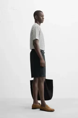 БАЗОВАЯ ФУТБОЛКА СРЕДНЕЙ ПЛОТНОСТИ В ПОЛОСКУ - 4