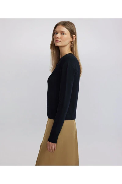 Базовая трикотажная кофта - 5