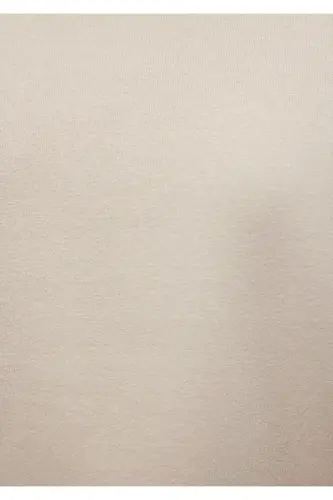 Базовый свитер с круглым вырезом бежевого цвета (0S10276-70322) - 7