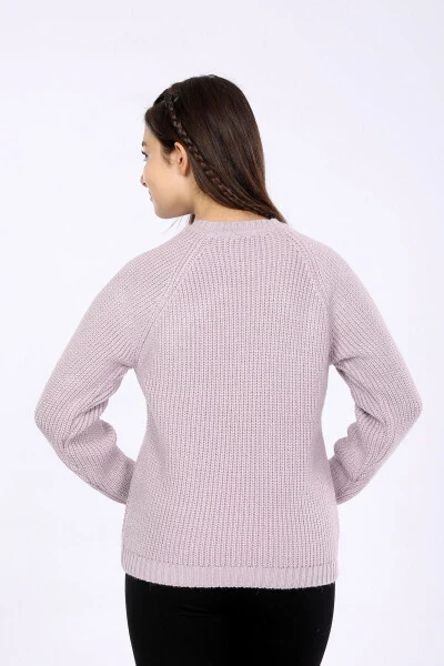 Базовый трикотажный свитер для девочек (4-13 лет) - 4