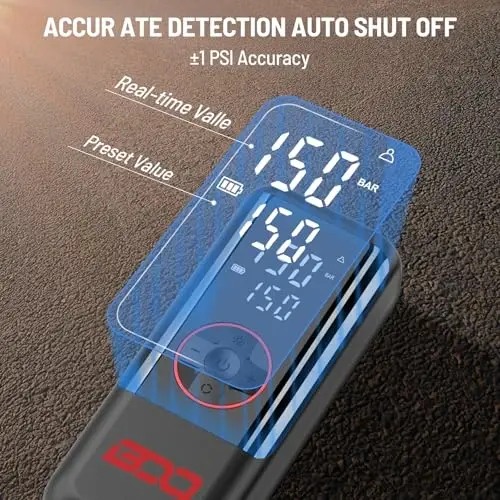 BDO 2025 Tire Inflator Portable Air Compressor (Style 1) - 5