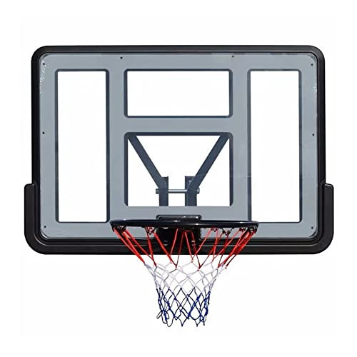 BDPP Wall-mounted Basketball+Rim Mini Basketball Hoop for Kids Adults Teens, Wall-Mounted Basketball Rim Easy to Install (43.3x29.6 Inches) Suitable for Indoor and Outdoor Backboards - 1