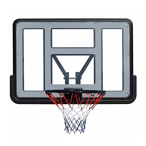 BDPP Wall-mounted Basketball+Rim Mini Basketball Hoop for Kids Adults Teens, Wall-Mounted Basketball Rim Easy to Install (43.3x29.6 Inches) Suitable for Indoor and Outdoor Backboards - 1