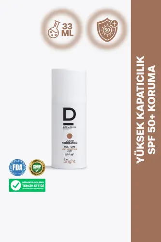 Be Bright Spf50+ Liquid Foundation 33ml - Light - 1