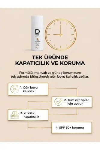 Be Bright Spf50+ Liquid Foundation 33ml - Light - 8