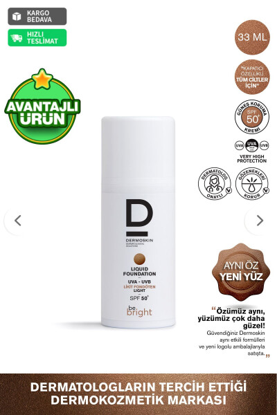 Be Bright Spf50+ Sıvı Fondöten 33ml - Açık - 1