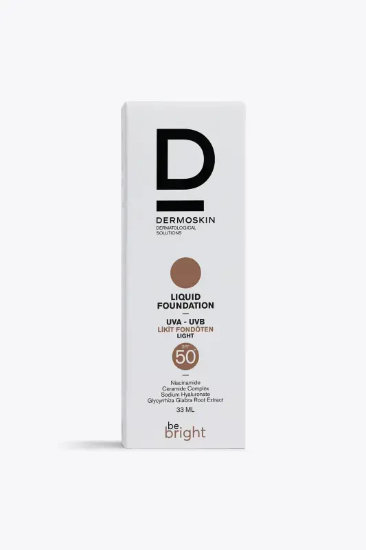 Be Bright Likit Fondöten Light SPF50+ | UVA&UVB Güneş Koruyucu | Yüksek Kapatıcı Fondöten | 33 ml-no color - 4