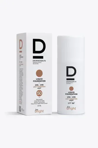 Be Bright Likit Fondöten Light SPF50+ | UVA&UVB Güneş Koruyucu | Yüksek Kapatıcı Fondöten | 33 ml-no color - 5