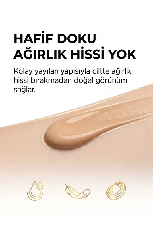 Be Bright Likit Fondöten Light SPF50+ | UVA&UVB Güneş Koruyucu | Yüksek Kapatıcı Fondöten | 33 ml - no color - 5