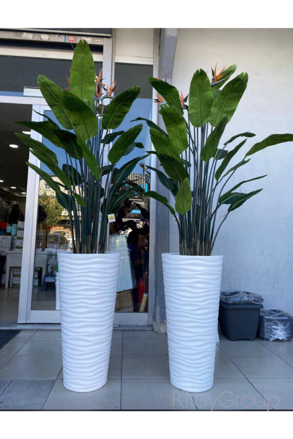 Beach Vase Decorative Pot Broken White 5.5 Lt - 7