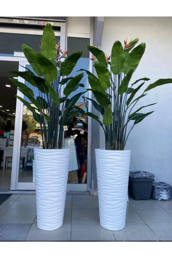 Beach Vase Decorative Pot Broken White 5.5 Lt - 7