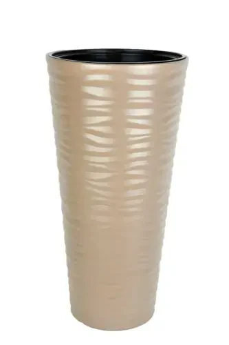 Beach Vase Decorative Pot Gold 5.5 Lt Reservoir-GOLD - 2