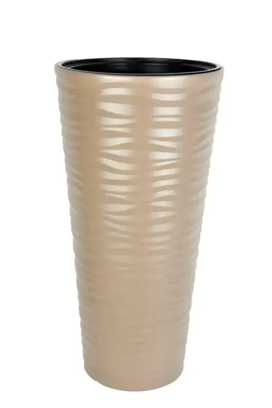 Beach Vase Decorative Pot Gold 5.5 Lt Reservoir-GOLD - 2