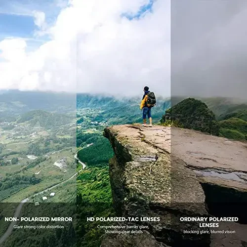 BEACOOL Erkaklar, Ayollar va Yoshlar uchun Polarizatsiyalangan Sport Ko'zoynaklari Beysbol Baliq Ovlash Velosipedda Yugurish Golf Mototsikl Tac Ko'zoynaklari UV400 - 5