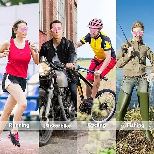 BEACOOL erkaklar ayollar yoshlar uchun polarizatsiyalangan sport ko'zoynaklari Beysbol Baliq ovlash Velosipedda yugurish Golf Mototsikl tak ko'zoynaklari UV400 - 6