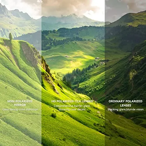 BEACOOL erkaklar ayollar yoshlar uchun polarizatsiyalangan sport ko'zoynaklari Beysbol Baliq ovlash Velosipedda yugurish Golf Mototsikl tak ko'zoynaklari UV400 - 5