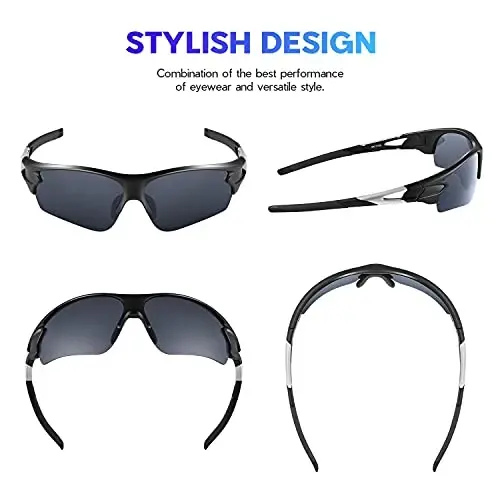 BEACOOL Polarized Sports Sunglasses for Men Women Youth Baseball Fishing Cycling Running Golf Motorcycle Tac Glasses UV400 - 2