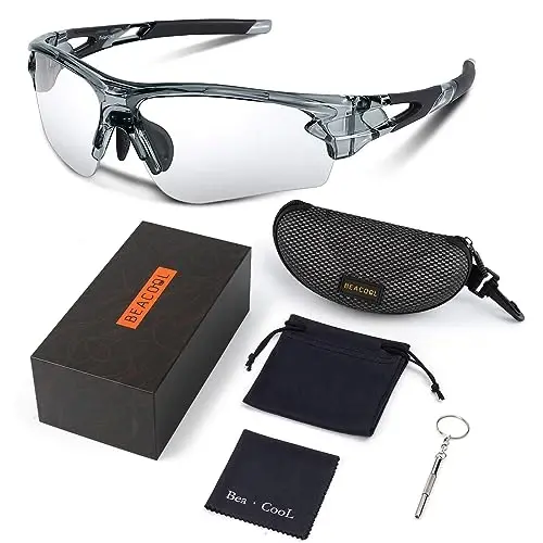 BEACOOL Polarized Sports Sunglasses for Men Women Youth Baseball Fishing Cycling Running Golf Motorcycle Tac Glasses UV400 - 4