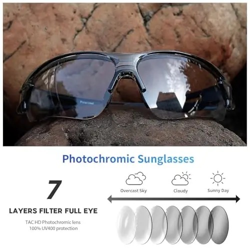 BEACOOL Polarized Sports Sunglasses for Men Women Youth Baseball Fishing Cycling Running Golf Motorcycle Tac Glasses UV400 - 5