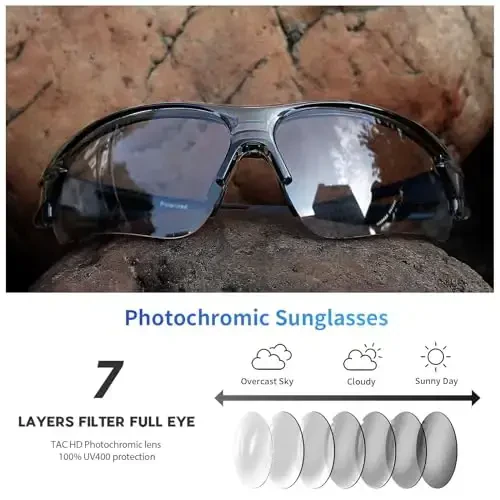 BEACOOL Polarized Sports Sunglasses for Men Women Youth Baseball Fishing Cycling Running Golf Motorcycle Tac Glasses UV400 - 5