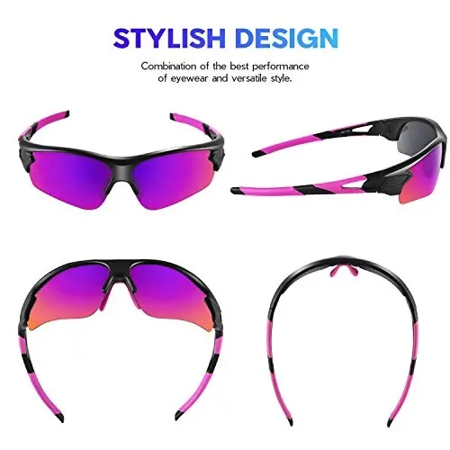 BEACOOL Polarized Sports Sunglasses for Men Women Youth Baseball Fishing Cycling Running Golf Motorcycle Tac Glasses UV400 - 2