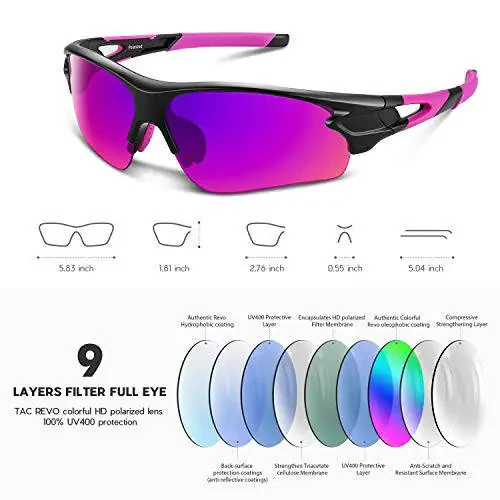 BEACOOL Polarized Sports Sunglasses for Men Women Youth Baseball Fishing Cycling Running Golf Motorcycle Tac Glasses UV400 - 3