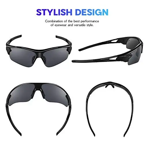 BEACOOL Polarized Sports Sunglasses for Men Women Youth Baseball Fishing Cycling Running Golf Motorcycle Tac Glasses UV400 - BEACOOL (1)