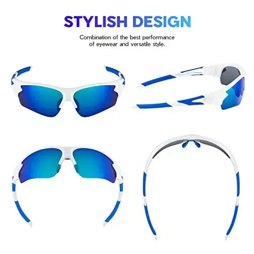 BEACOOL Polarized Sports Sunglasses for Men Women Youth Baseball Fishing Cycling Running Golf Motorcycle Tac Glasses UV400 - 2