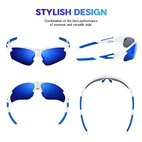 BEACOOL Polarized Sports Sunglasses for Men Women Youth Baseball Fishing Cycling Running Golf Motorcycle Tac Glasses UV400 - 2
