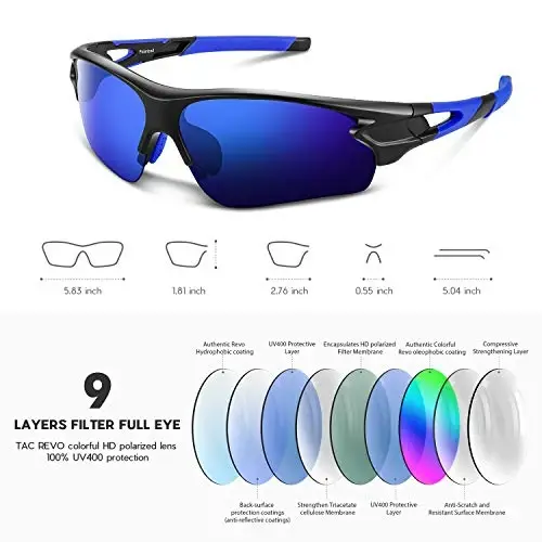 BEACOOL Polarized Sports Sunglasses for Men Women Youth Baseball Fishing Cycling Running Golf Motorcycle Tac Glasses UV400 - 3