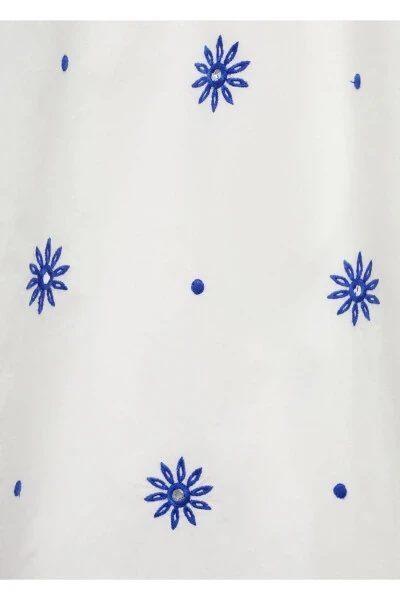 Beaded Embroidered Dress - 6