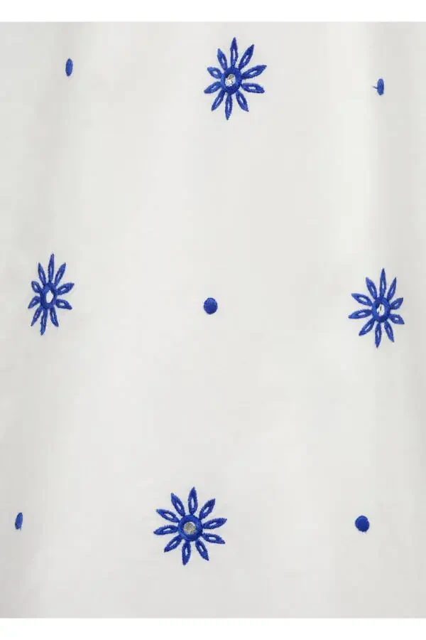 Beaded Embroidered Dress - 6