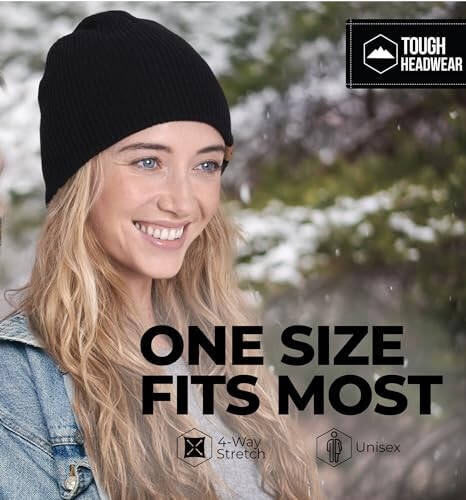 Beanie for Women - Warm Winter Hats for Men, Knit Hat for Cold Weather, Soft Ribbed Beanie Cap & Lightweight Toboggan Hats - 4