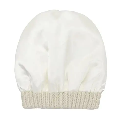 Beanies Ayollar Satin Astarli Beanie Qishki Shlyapalar Ayollar uchun Ipak Astarli Slouchy Beanie Qish uchun Issiq Trikotaj Qirrali Beanie Shlyapa - 6