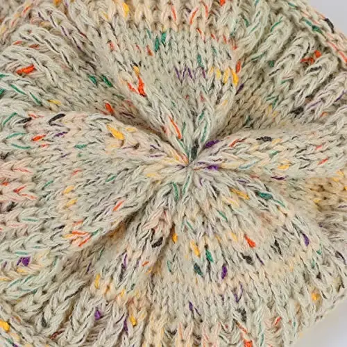 Beanies Women Satin Lined Beanie Winter Hats for Women Silk Lined Slouchy Beanie for Winter Warm Knit Cuffed Beanie Hat - 5