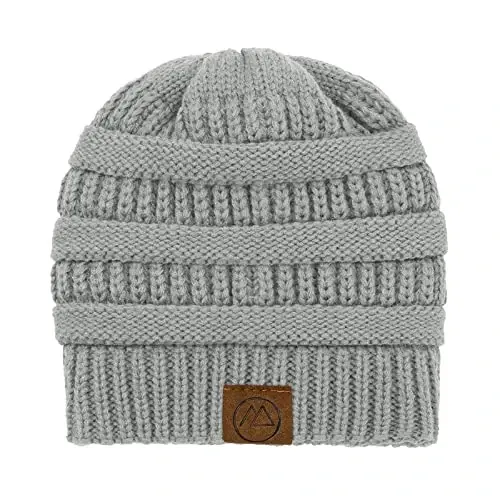 Beanies Women Satin Lined Beanie Winter Hats for Women Silk Lined Slouchy Beanie for Winter Warm Knit Cuffed Beanie Hat - 5