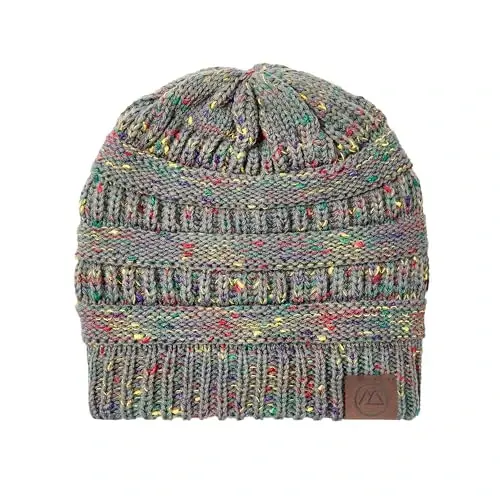 Beanies Women Satin Lined Beanie Winter Hats for Women Silk Lined Slouchy Beanie for Winter Warm Knit Cuffed Beanie Hat - 2