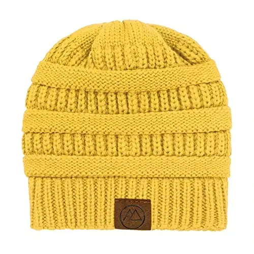 Beanies Women Satin Lined Beanie Winter Hats for Women Silk Lined Slouchy Beanie for Winter Warm Knit Cuffed Beanie Hat - 5