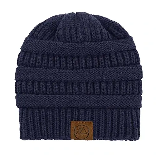 Beanies Women Satin Lined Beanie Winter Hats for Women Silk Lined Slouchy Beanie for Winter Warm Knit Cuffed Beanie Hat - 5
